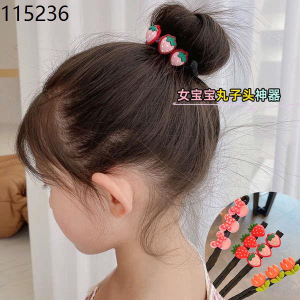 Children's lazy updo gadget summer Internet celebrity girls' tie up a bun  hairstyle headdress 2021new little girl hair a | Shopee Singapore