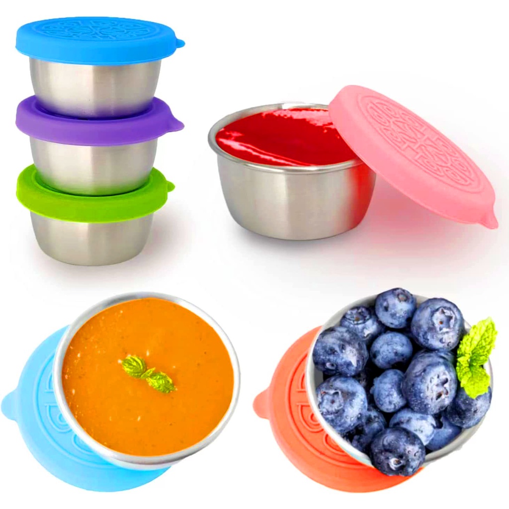Salad Dressing Containers To Go Small Condiment Containers with Lids