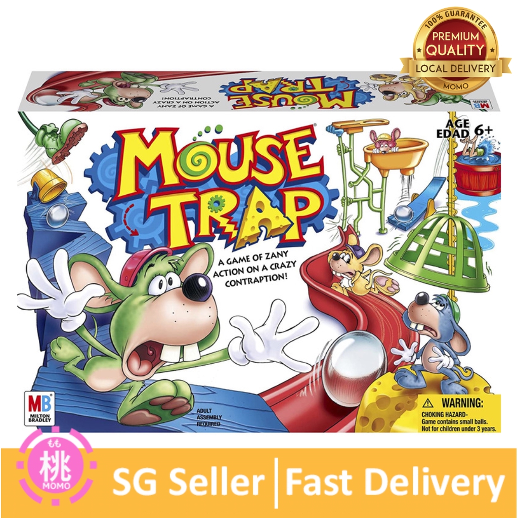 Hasbro Gaming Mouse Trap Game Kids Practice Skills In Construction 