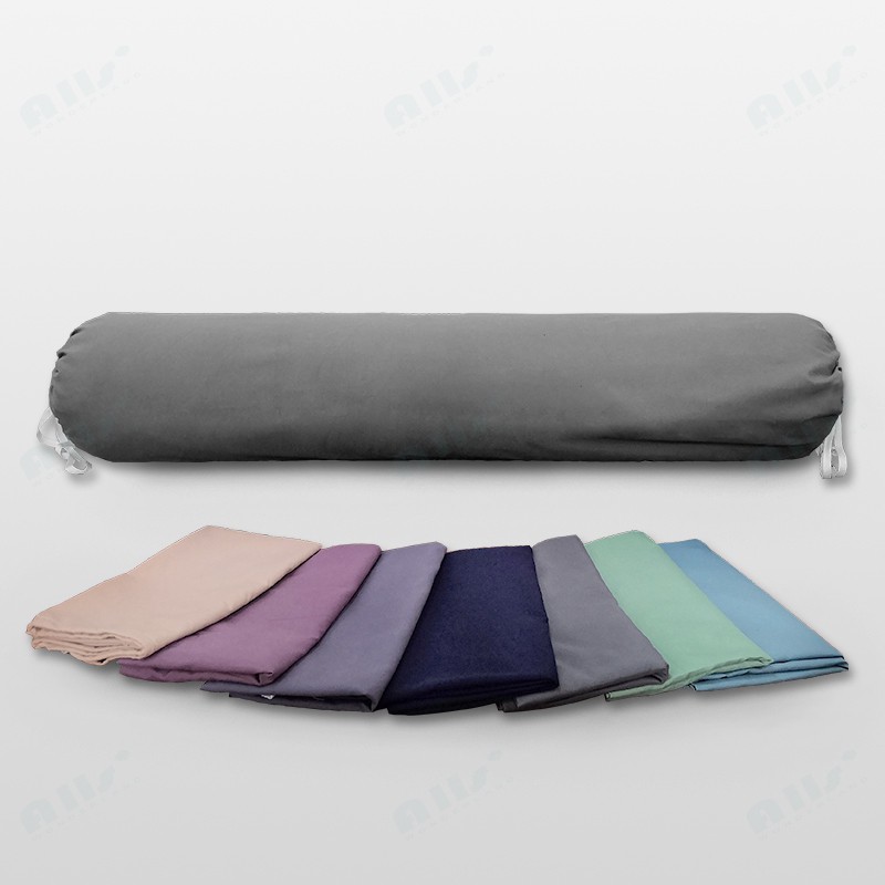 Bolster case high quality solid color covers polyester pillowcase
