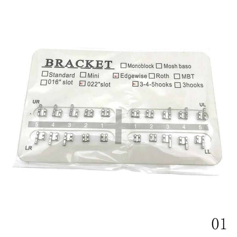 Dental Orthodontic Edgewise Metal Brackets Braces 345Hooks/3Hooks/No Hook B5M6 #5