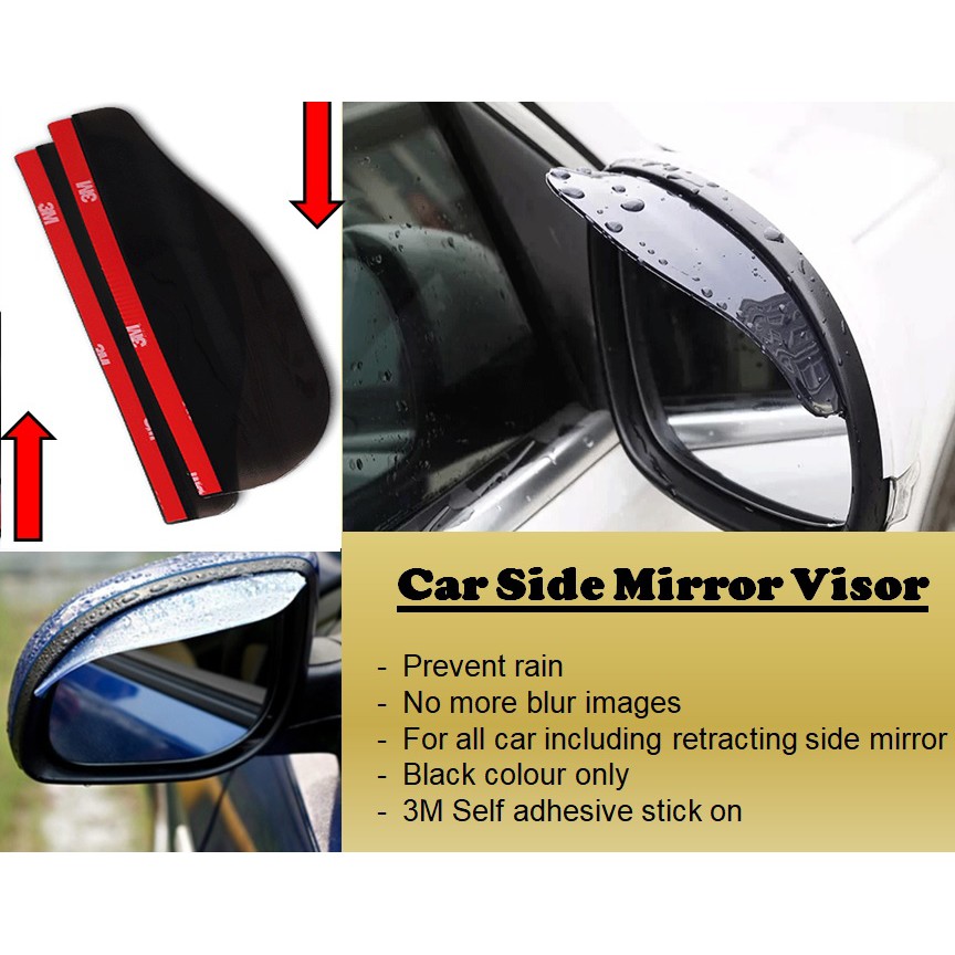 4 Pcs Rearview Mirror Rain Cover Water Eyebrow Type Rain Cover Mirror Accessories Rain Visor for Car Rearview Mirror 