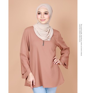 JM Women Rasha Flare Sleeves Muslimah Exclusive  Zipper 