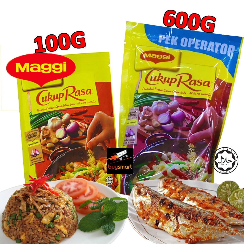 Shop Malaysia Maggi Flavored All In One Seasoning 100g 600g Halal Material Rice Fried Rice Apparatus Sea Sensing Shopee Singapore