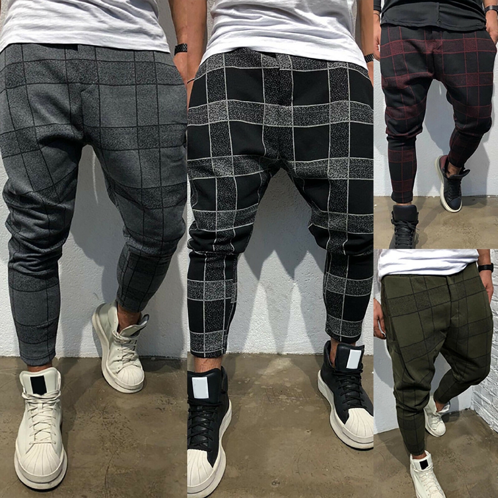 plaid work pants mens