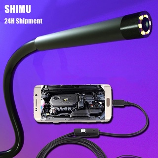 7mm 5.5mm Endoscope Camera Flexible IP67 Waterproof Micro USB industrial Endoscope Camera for Android Phone PC 6LED Adjustable
