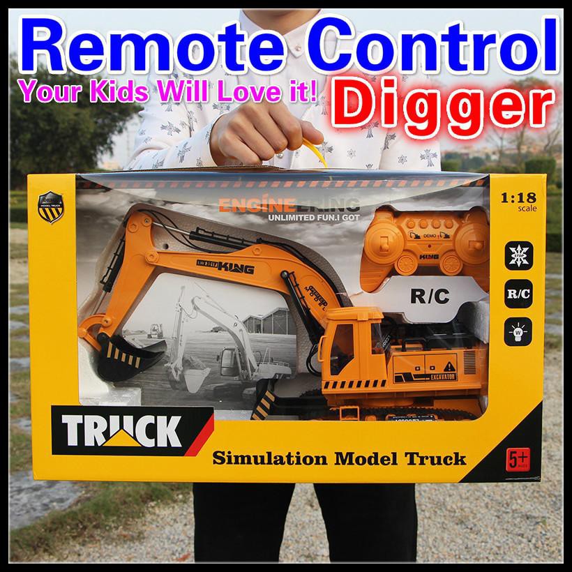 backhoe toy remote control