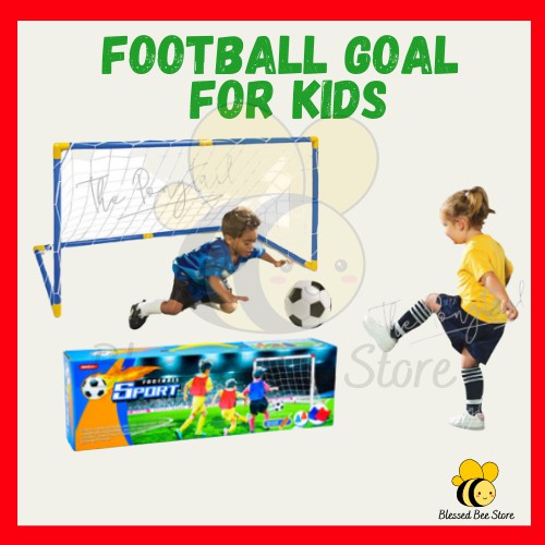 Basketball Blessed Bee Football Goal Tiang Gol Bola Sepak Soccer Toys For Kids Size Kids Mini Soccer Goal Post Net Futsa Shopee Singapore