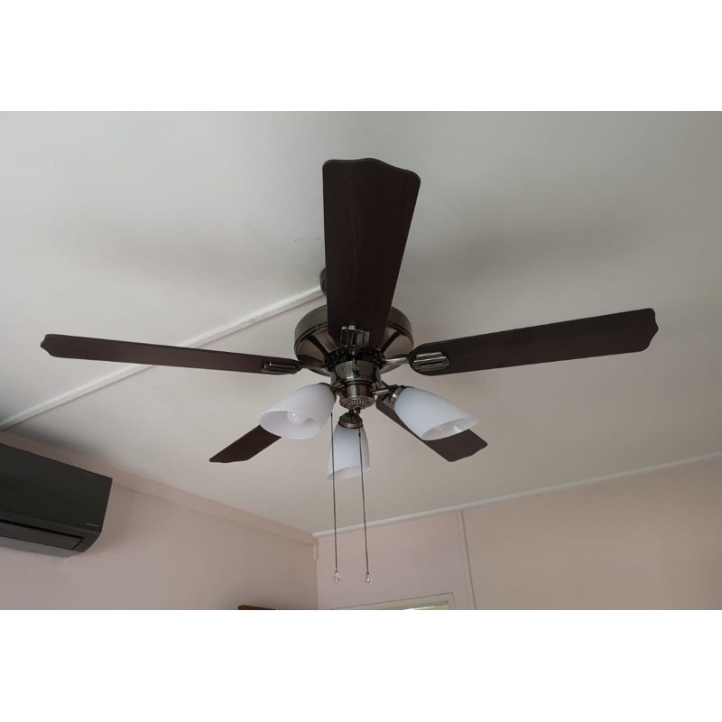Ceiling Fan With Light And Installation Ee Singapore - Ceiling Fan Light Kit Installation
