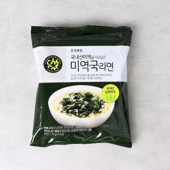 [Green Village] Seaweed Soup Noodle Ramen full of seaweed from KOREA