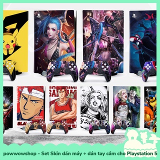 [Available Vn - Fire Speed] PS5 Disk Set Skin Decal Stickers Game Machine Playstation 5 And Anime Manga Game