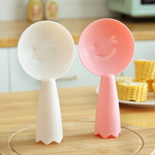 2Pcs Creative Cute Non Stick Rice Scooper Standing Rice Spoon Paddle Bunny Shape Standable Rice Scooper,Household Rice Cooker Rice Spoon,Cartoon Rice Spoon Whithe 