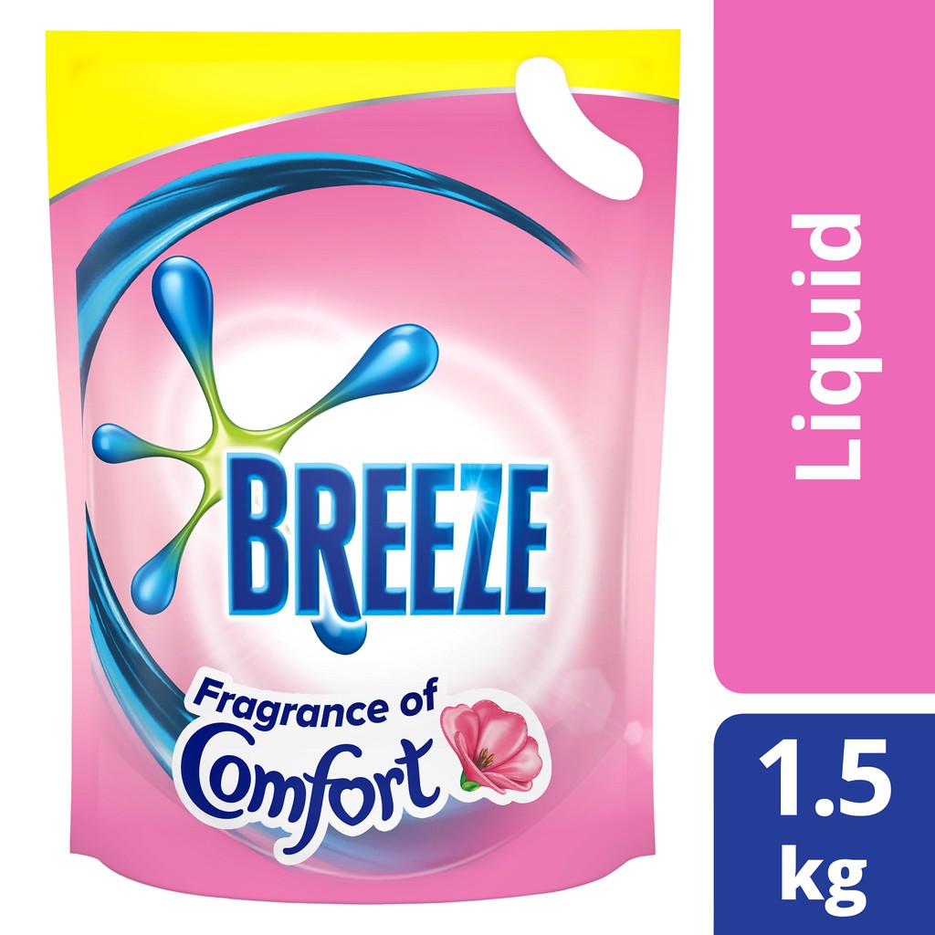 Breeze Fragrance of Comfort Liquid Detergent Refill 1.5kg Shopee