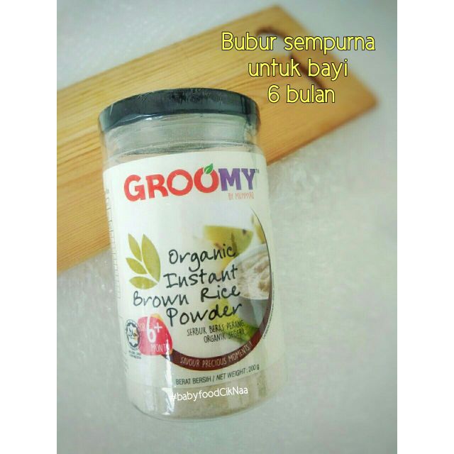 Puree Bubur Beras Perang Untuk Bayi 6 Bulan Nafisah Anas