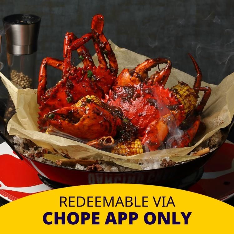 Dancing Crab SGD 50/100 Voucher Seafood at Northshore Plaza 2 Punggol