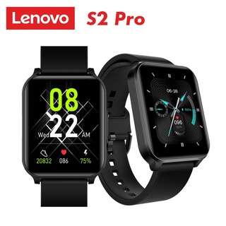 Lenovo S2 Pro Smart Band Thermometer Heart Rate Sleep Monitoring Fitness Bracelet IPS Touch Screen IP67 Waterproof Sports Watch