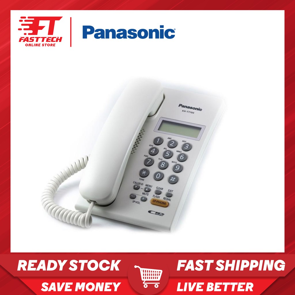 Shop Malaysia Panasonic Kx T7705 Display Single Line Phone Office Home House Tm Unifi Landline Telephone Shopee Singapore