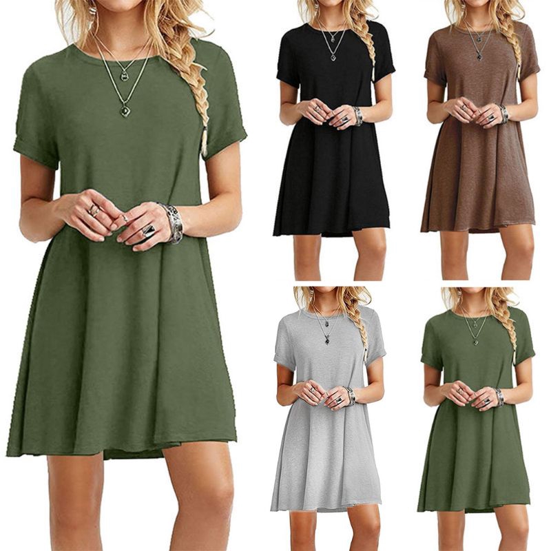 midi short sleeve shirt dress