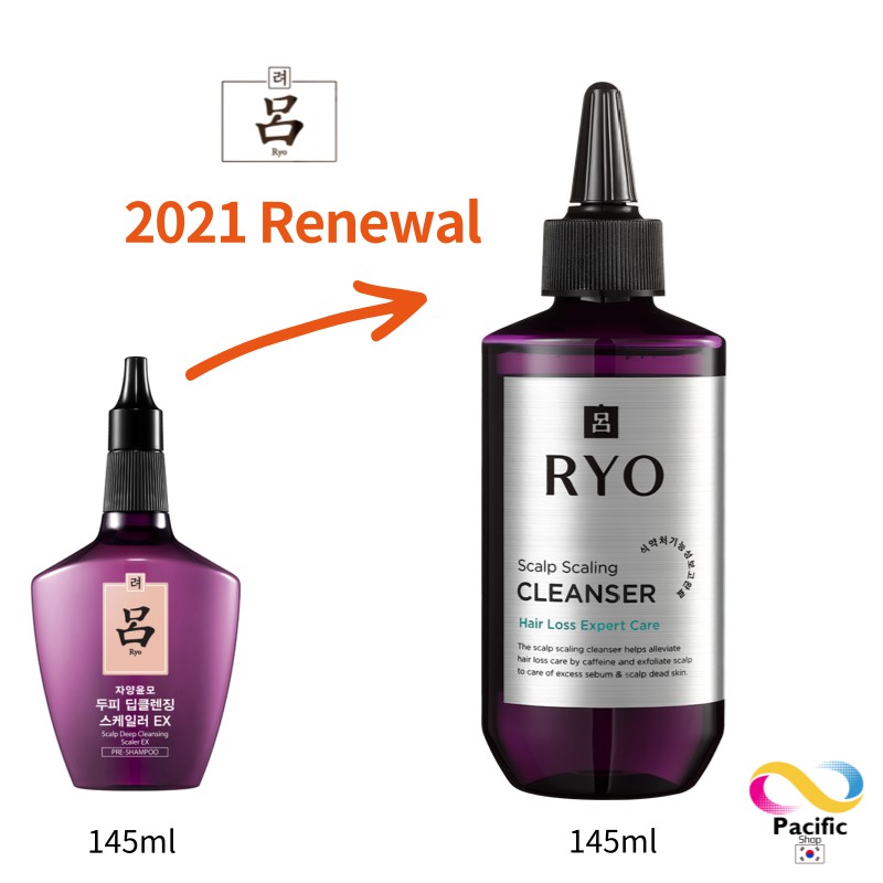 [Ryo] Hair Loss Expert Care Scalp Scaling Cleanser 145ml Shopee Singapore