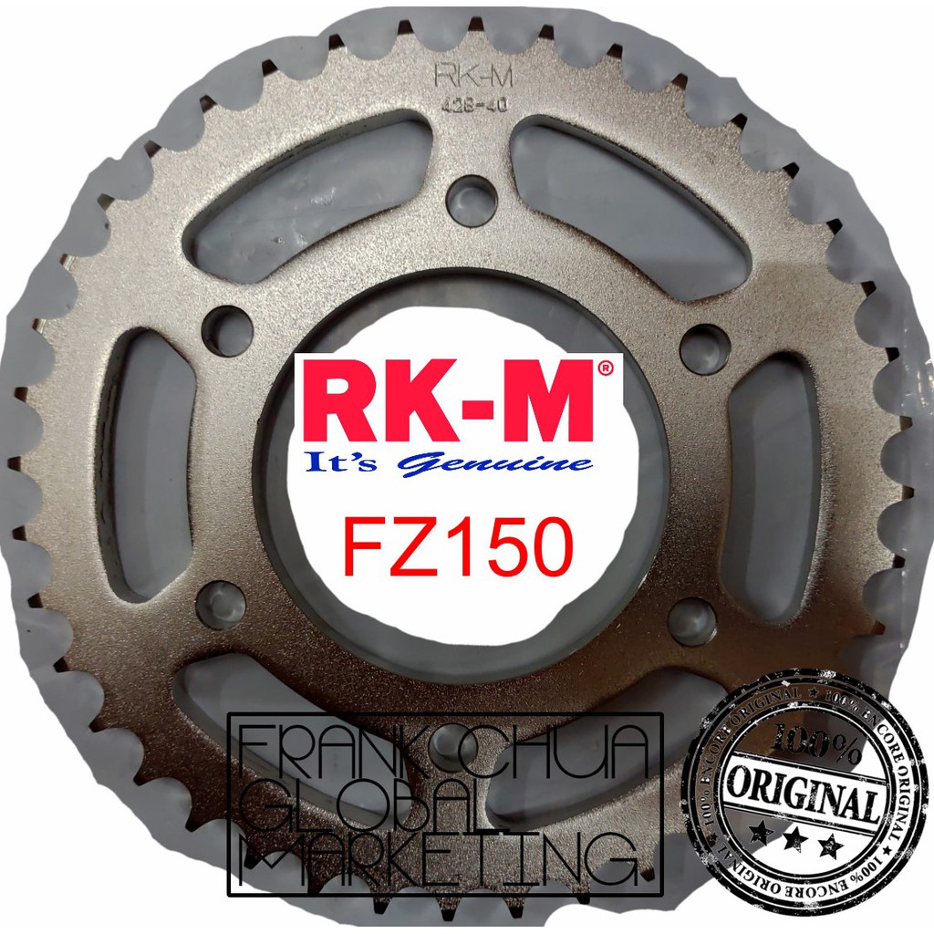 Shop Malaysia Rkm Sprocket Fz150 Y15zr 428 Rear Sprocket Front Sprocket Y15 Fz Yamaha Rk M 428ht Shopee Singapore