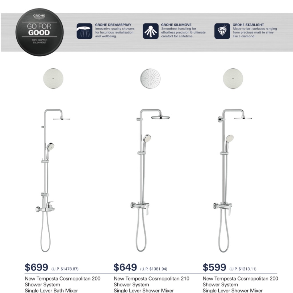 Grohe Rain Shower System Shopee Singapore