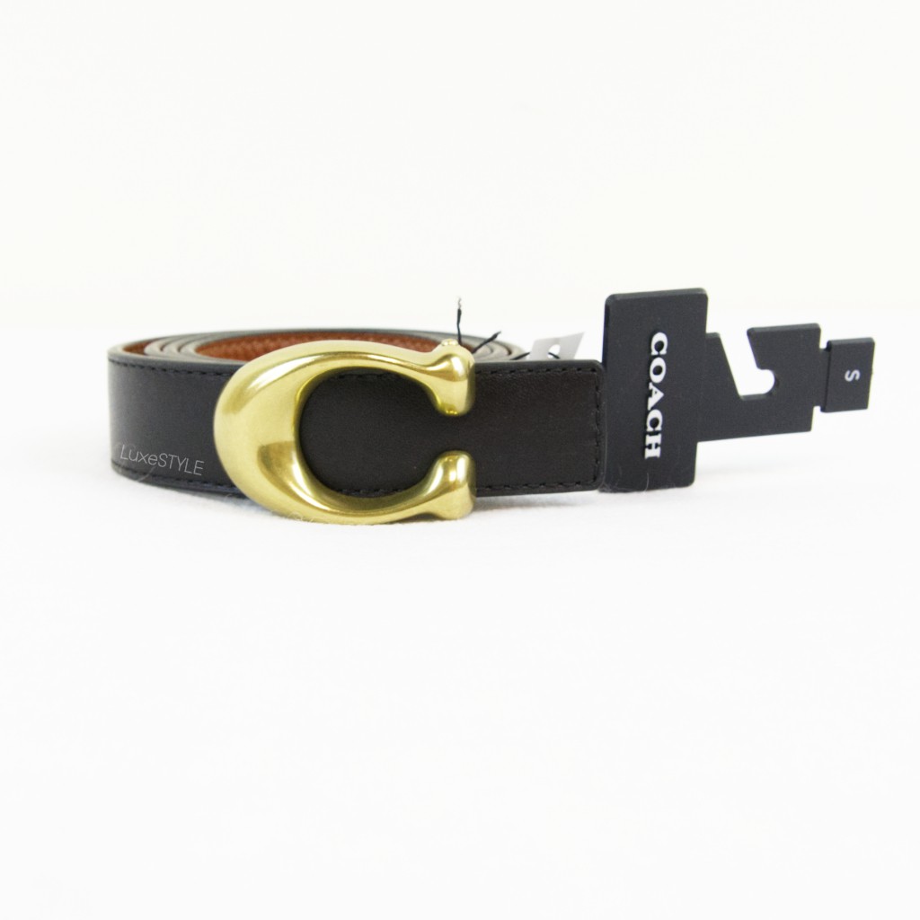 coach signature buckle belt