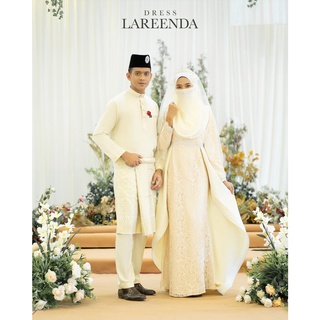 Image of thu nhỏ MOFF Bridal Set BAJU DRESS Lareenda In CREAM | Nikah Kahwin |Tunang | Full set Kurung Moden #0