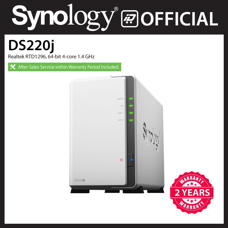 Synology シノロジー DS220J 2ベイオールインワンNASキット DiskStation DS220j 【SALE／73%OFF】