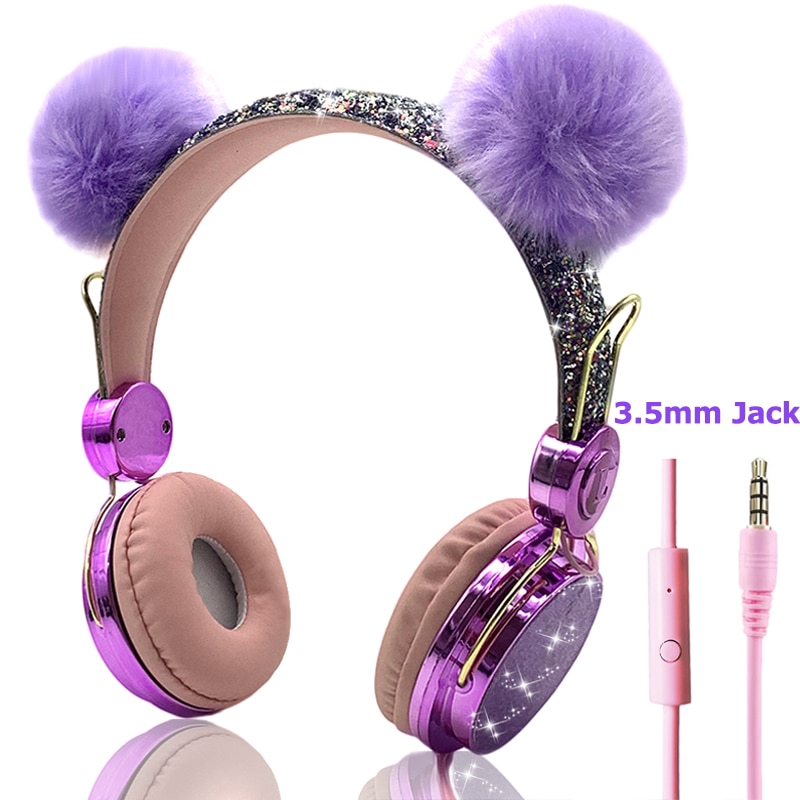 Kids Headphones Cute Wired Headphone With 3.5mm Audio Jack And ...