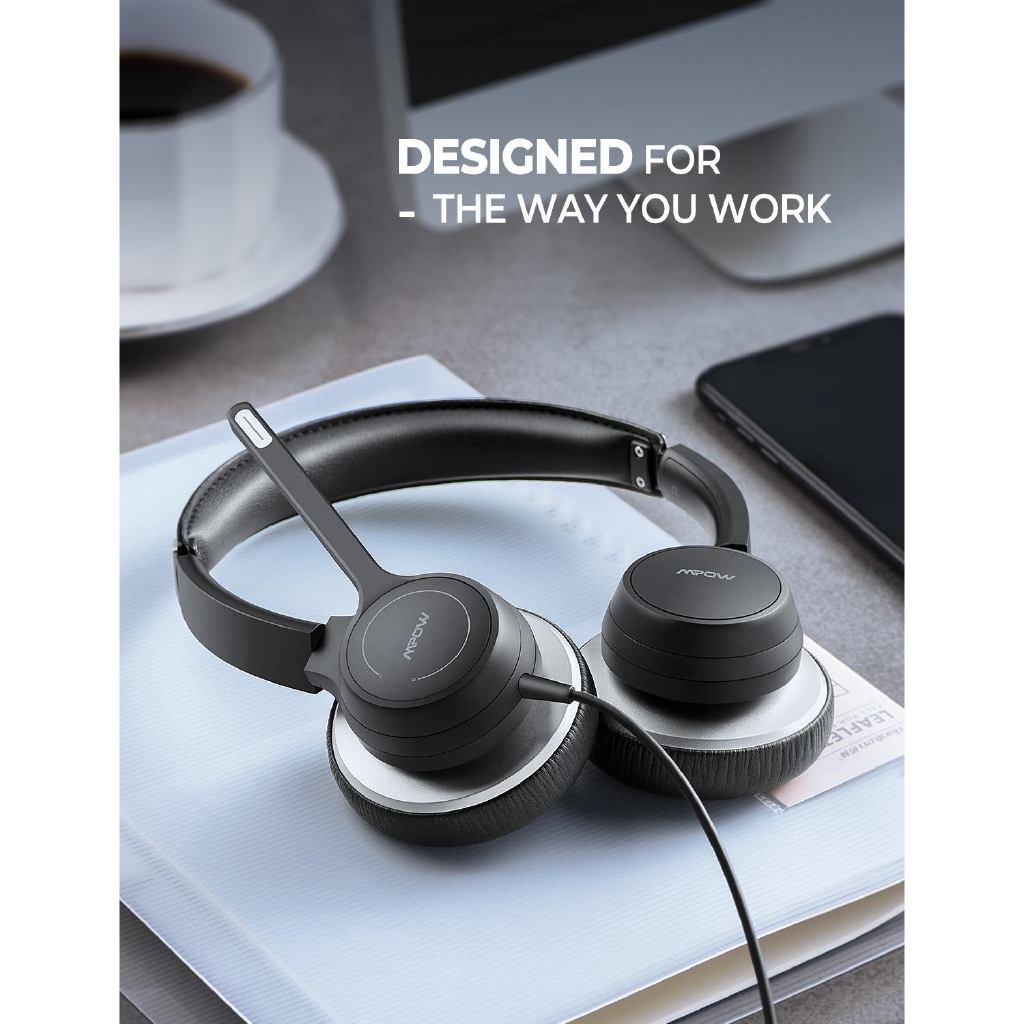 mpow hc6 usb headset with microphone