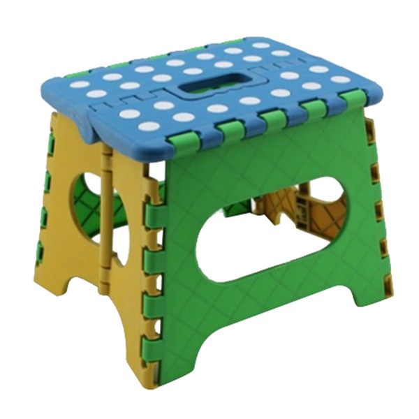 Folding stool seat step 22 x 17 x 18cm Plastic up to 150 Kg foldable