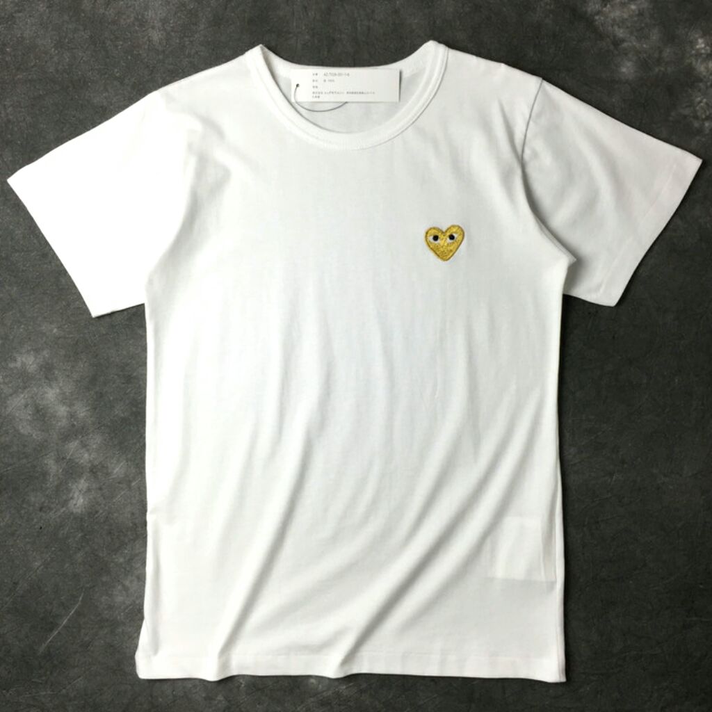 white cdg tee