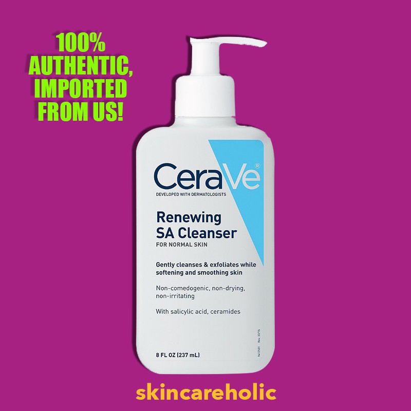 cerave renewing sa cleanser shopee