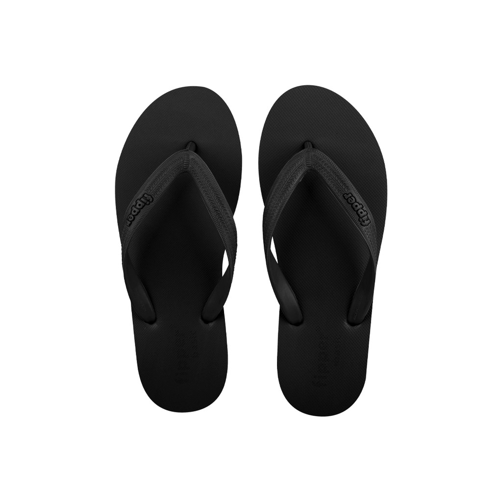  Fipper Slipper  Basic M Rubber for Men in Black Shopee 