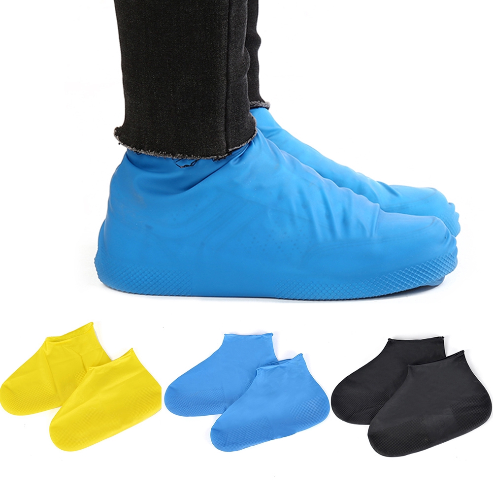 Unisex Reusable Latex Waterproof Shoe Cover / Women Men Silicone ...