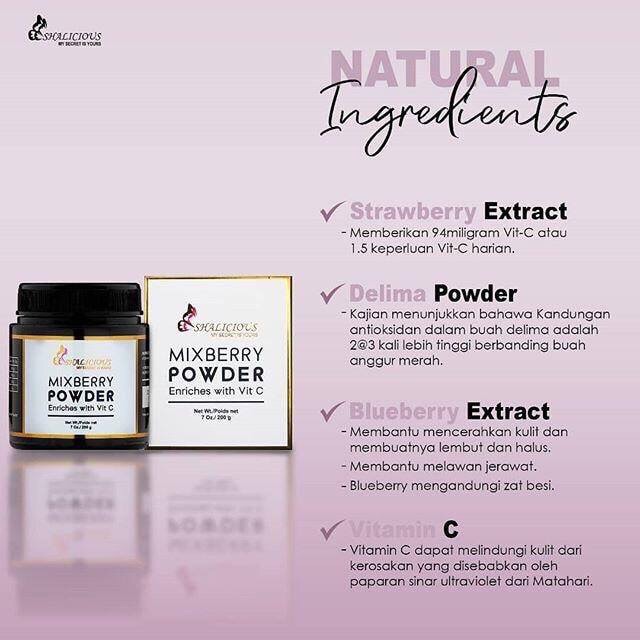 Mixberry Powder Shalicious Shopee Singapore