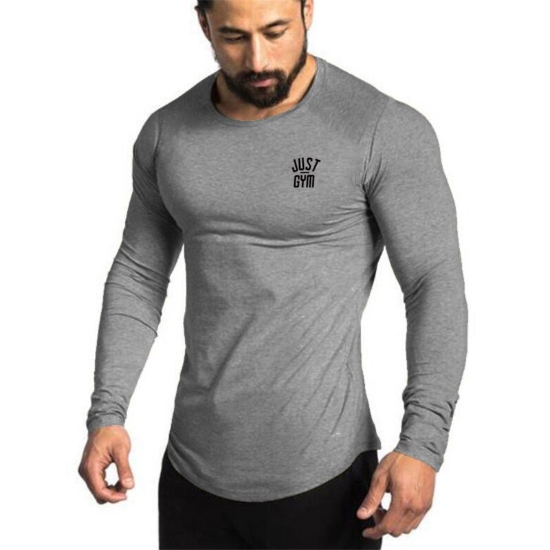 mens long workout shirts
