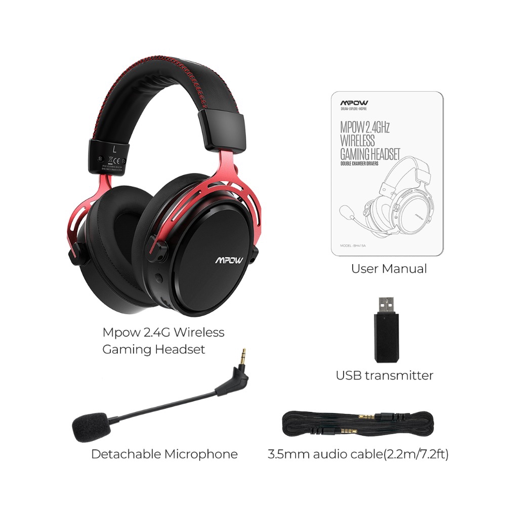 mpow 2.4 g wireless gaming headset