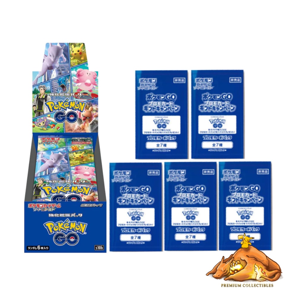 Pokemon TCG Japanese Pokemon GO S10B Booster Box with 5 Promo Packs