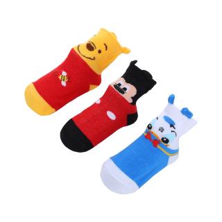 Cartoon Winnie Non Slip Baby Socks 3 Pairs Set with Non Skid Soles for 0-3 Years Infants Toddlers #5