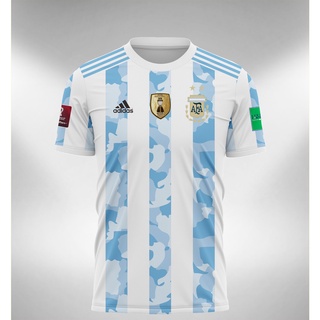 ARZA Argentina 2016 New Soccer Jersey White Blue Long Sleeve 