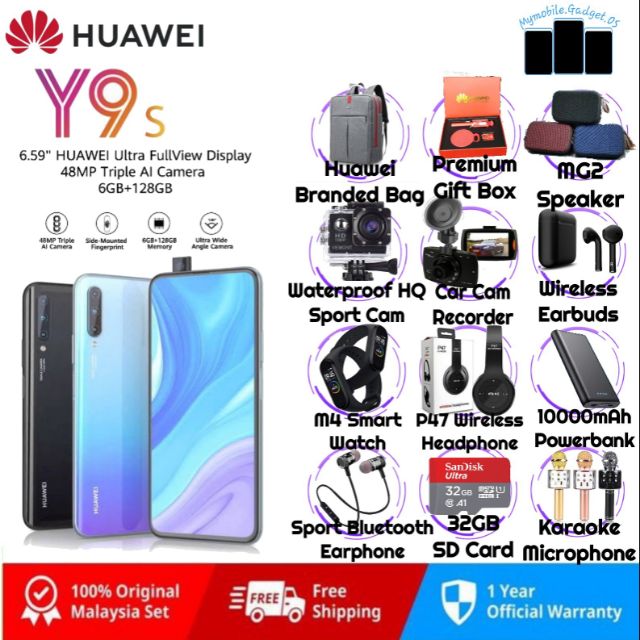 Huawei Y9s 6gb 128gb Free Gifts Worth Rm399 Shopee Singapore