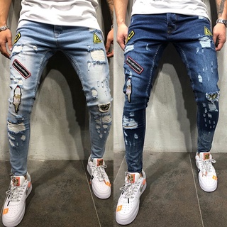 Mens Ripped Skinny Jeans Price And Deals Sept 21 Shopee Singapore