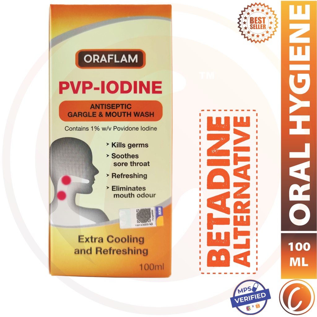 (Exp 10/23) ORAFLAM Mouth Gargle Ulcer Mouthwash Betadine Alternative