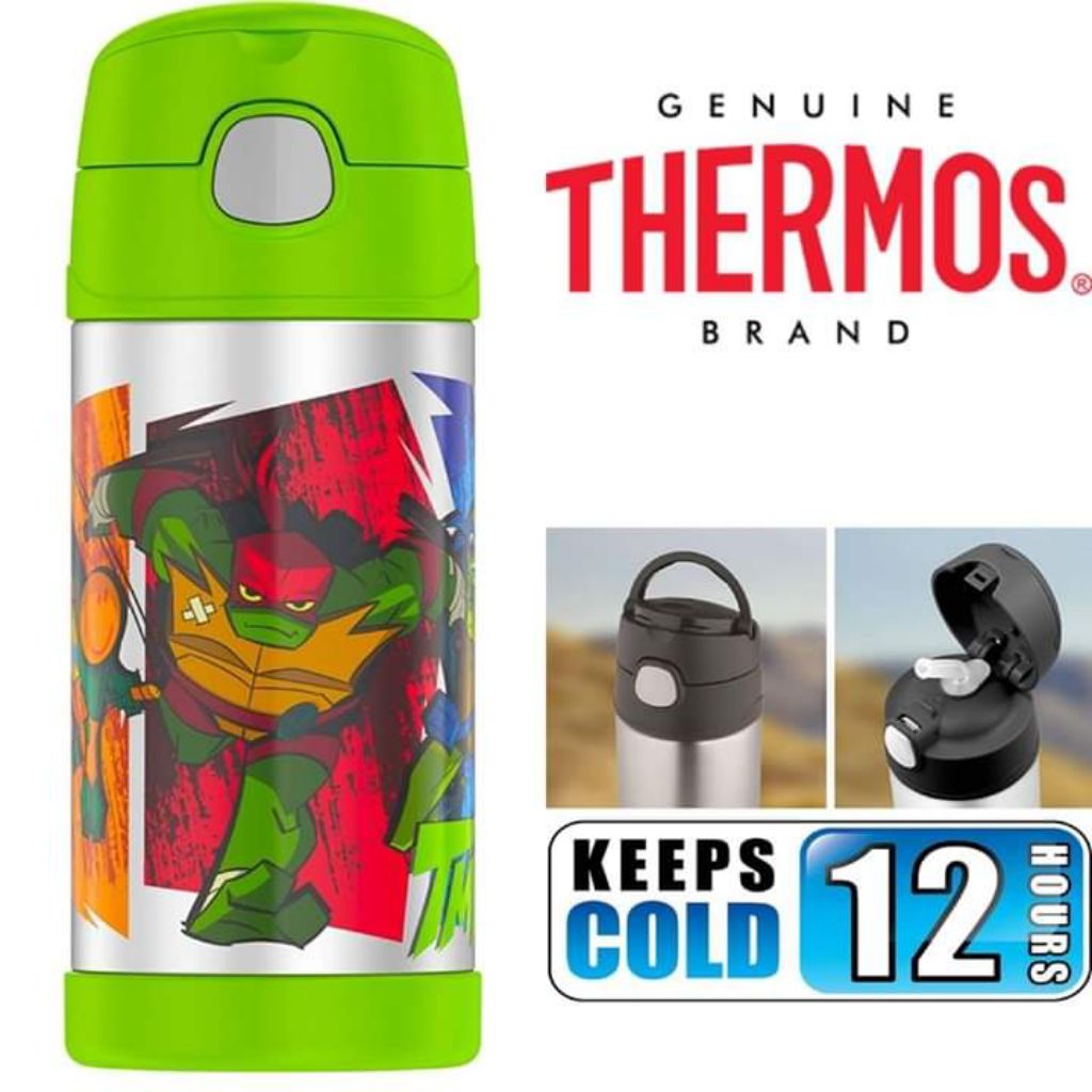 BN Thermos Funtainer 12 Ounce Water Bottle Teenage Mutant Ninja