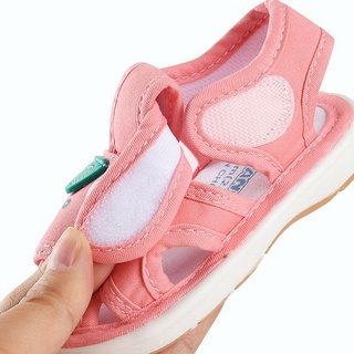 Newborn Baby Pre-walker Shoe Kids Girls Cute Cat Soft Cloth Sandals with Sounds 0-3Yrs Boy Casual Sandals Squeaking Shoes #4