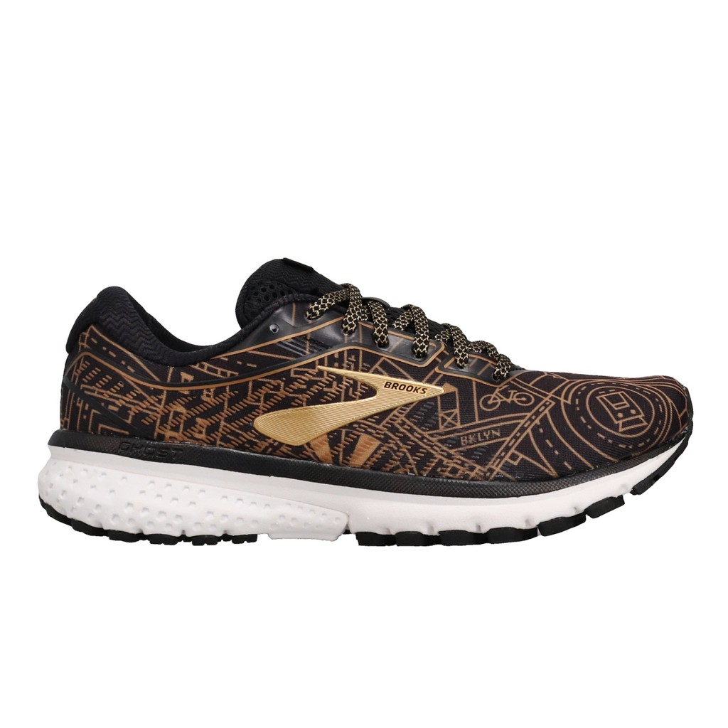 brooks black and gold shoes
