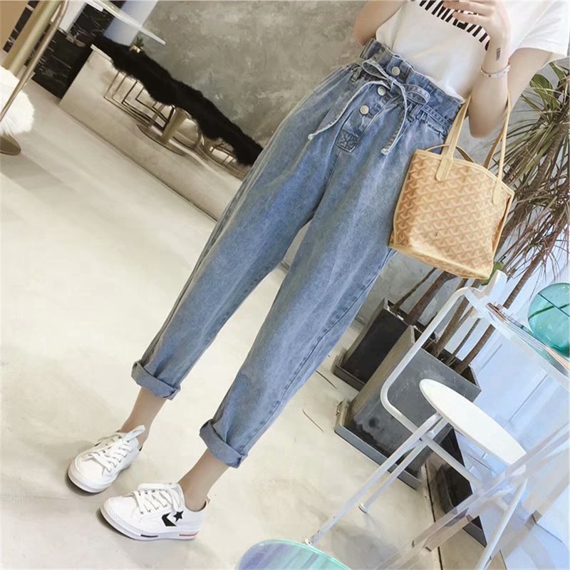 women's loose jeans boyfriend style