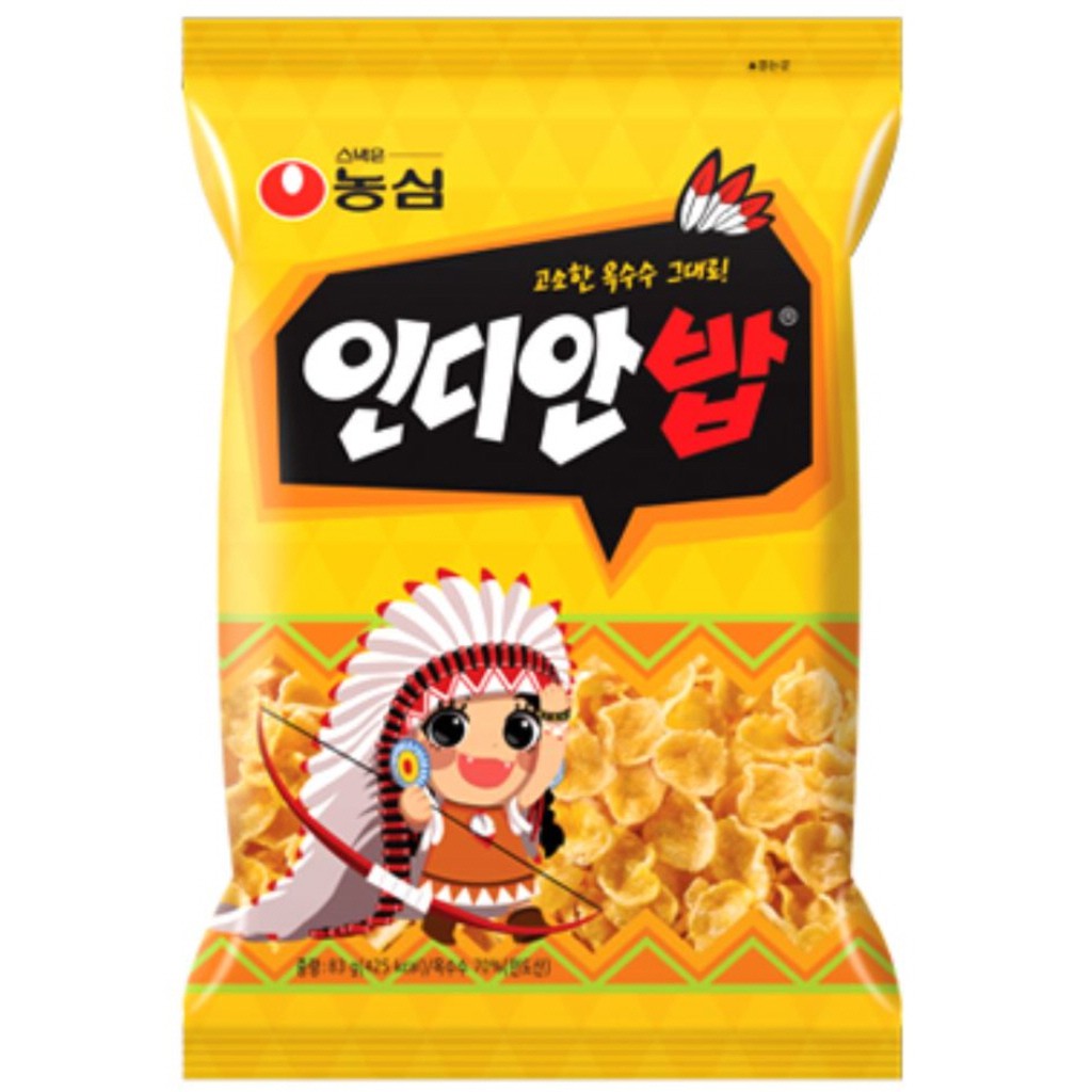[Korean Snack] Nongshim Indian Bob Corn Chip 83 g Shopee Singapore