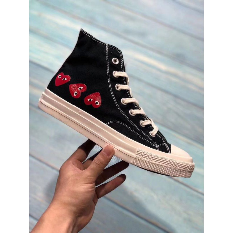 cdg converse high top